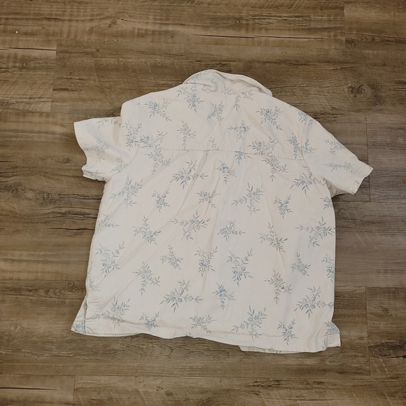 L.L.Bean Vintage Womens Lyocell & Cotton Button Up Top Size Small - Picture 5 of 5